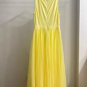 Yellow Sleeveless Maxi Dress